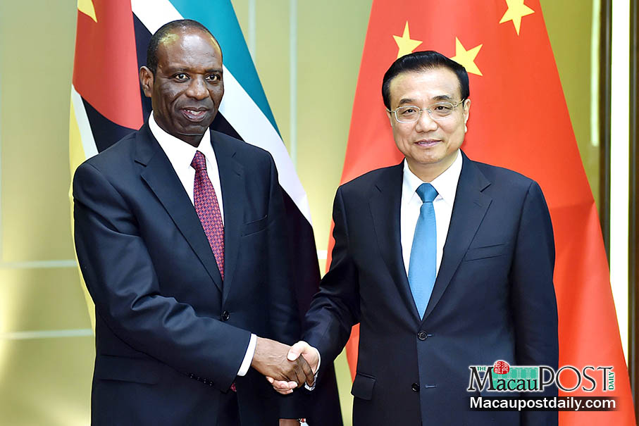 China to engage in infrastructure development in Mozambique: Li