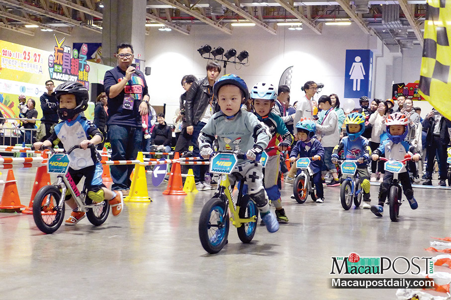 Preschoolers gear up for balance bike grand prix