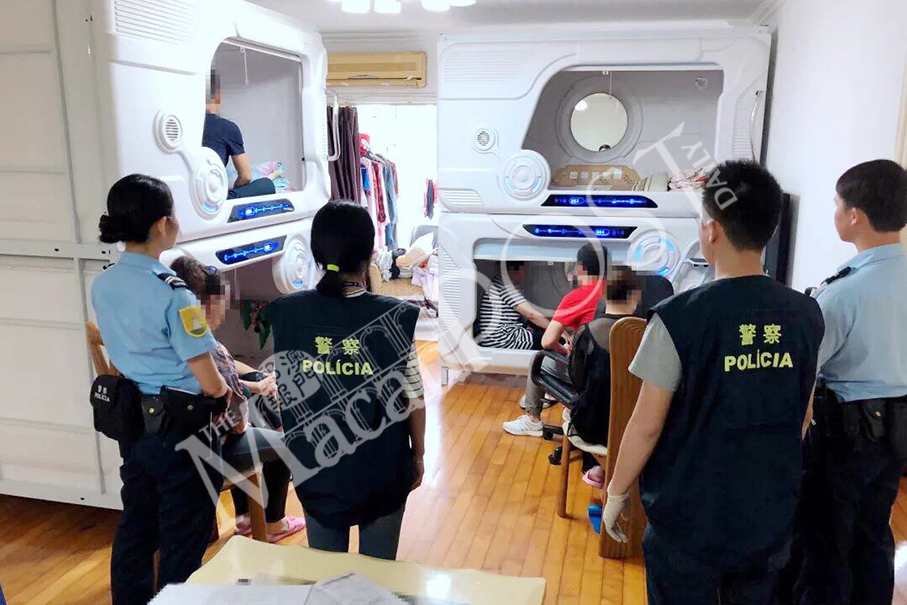 Police discover Macau’s first capsule hotel