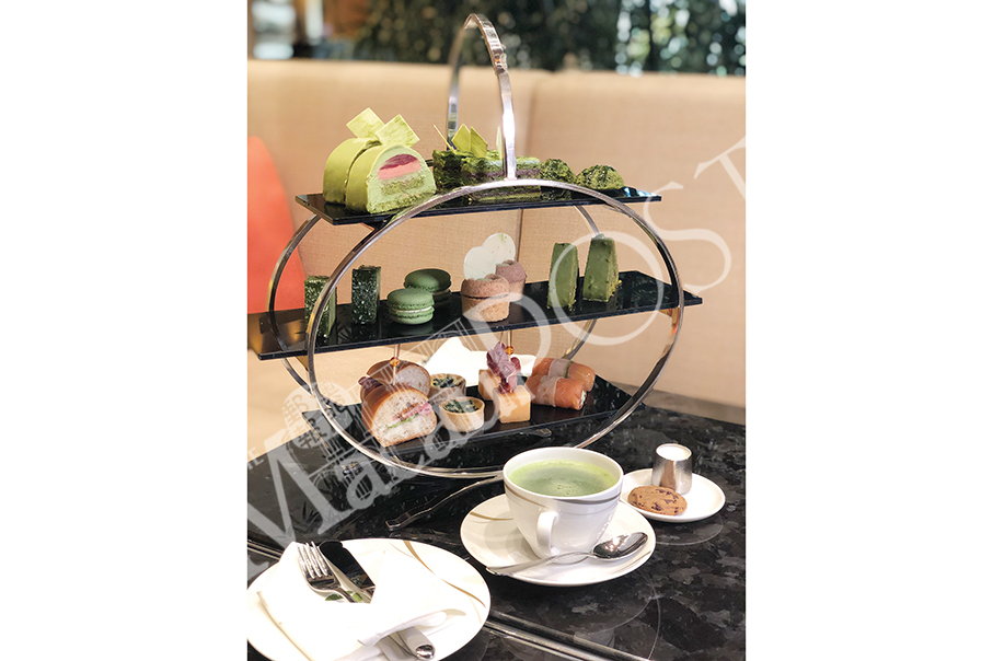 Matcha afternoon tea set at Nagomi
