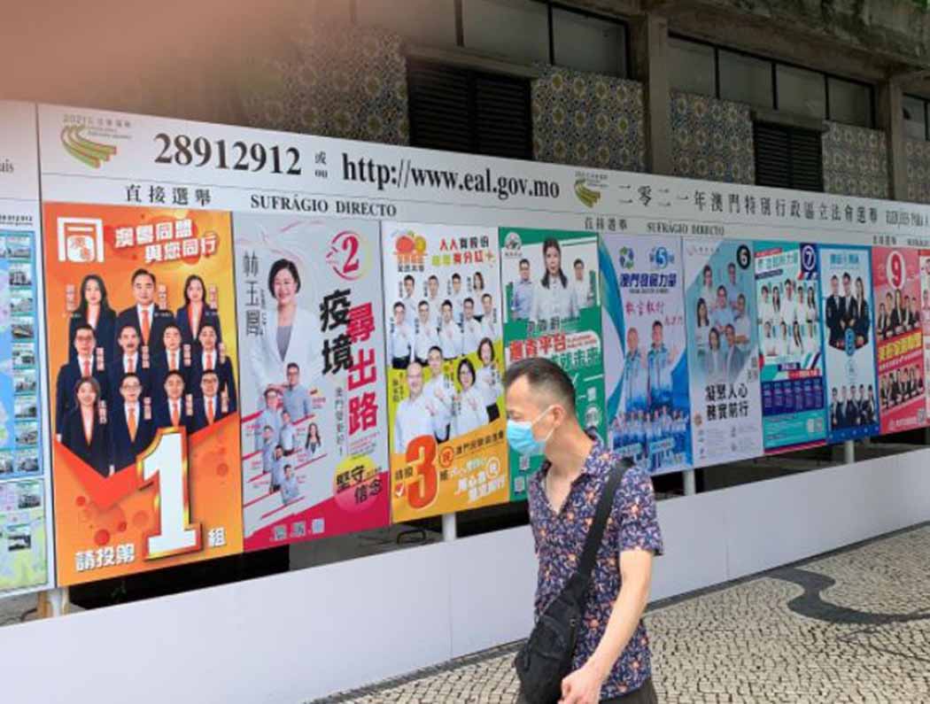 Mock polling station set up in Tap Seac