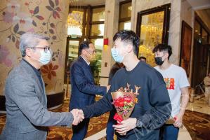 WTT players arrive in Macau to prepare for next week’s tournament: Sports Bureau 