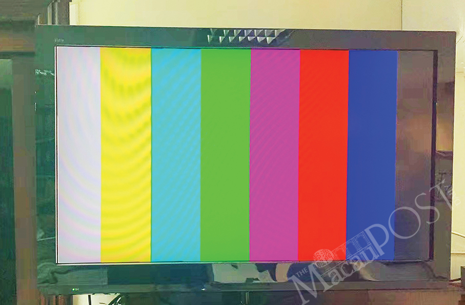 Russian TV news channel RT replaced by colour bar in Macau 