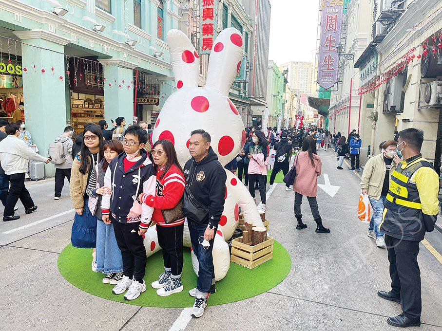 Macau's San Ma Lou pedestrianised area attracts 93,000 visitors over CNY