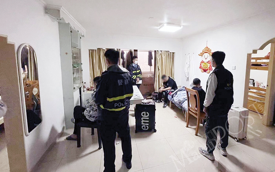 Police bust illegal inn, nab 6 mainlanders