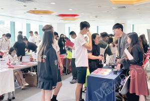 Over 90 unis set up booths at TIS University Fair